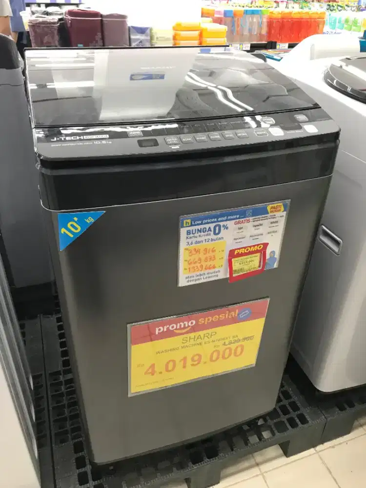 KREDIT MESIN CUCI 1 TABUNG  SHARP HEMAT LISTRIK