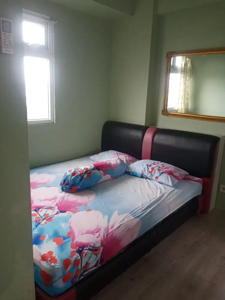 Spring bed 160x200cm set headboard