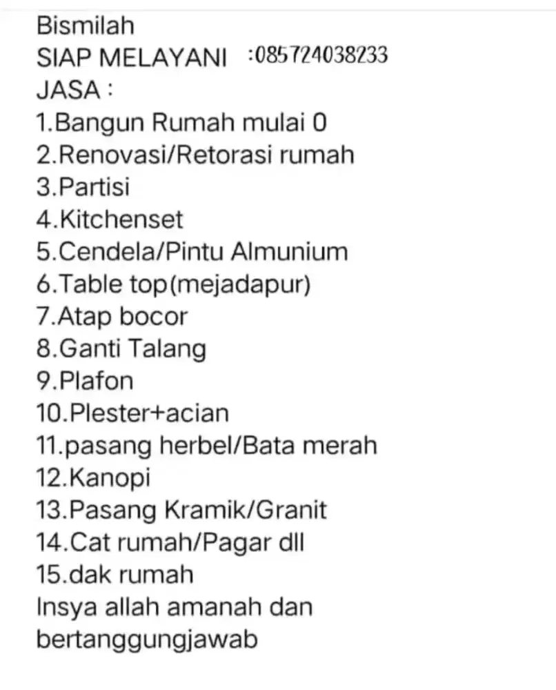 jasa bangun rumah dan renop