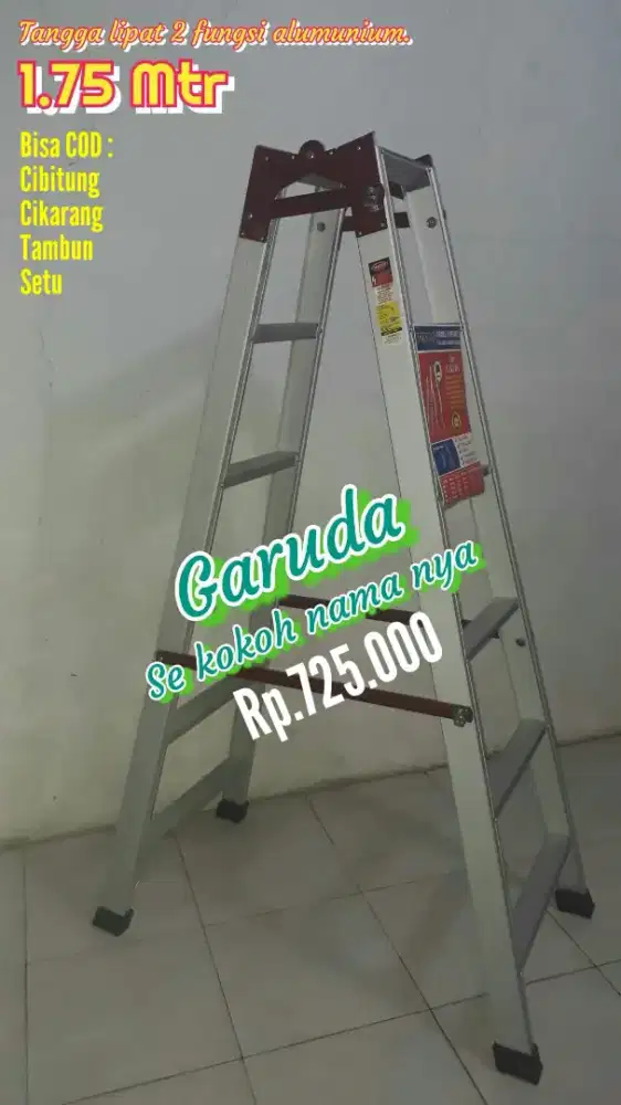 Tangga lipat almunium 1.75 mtr