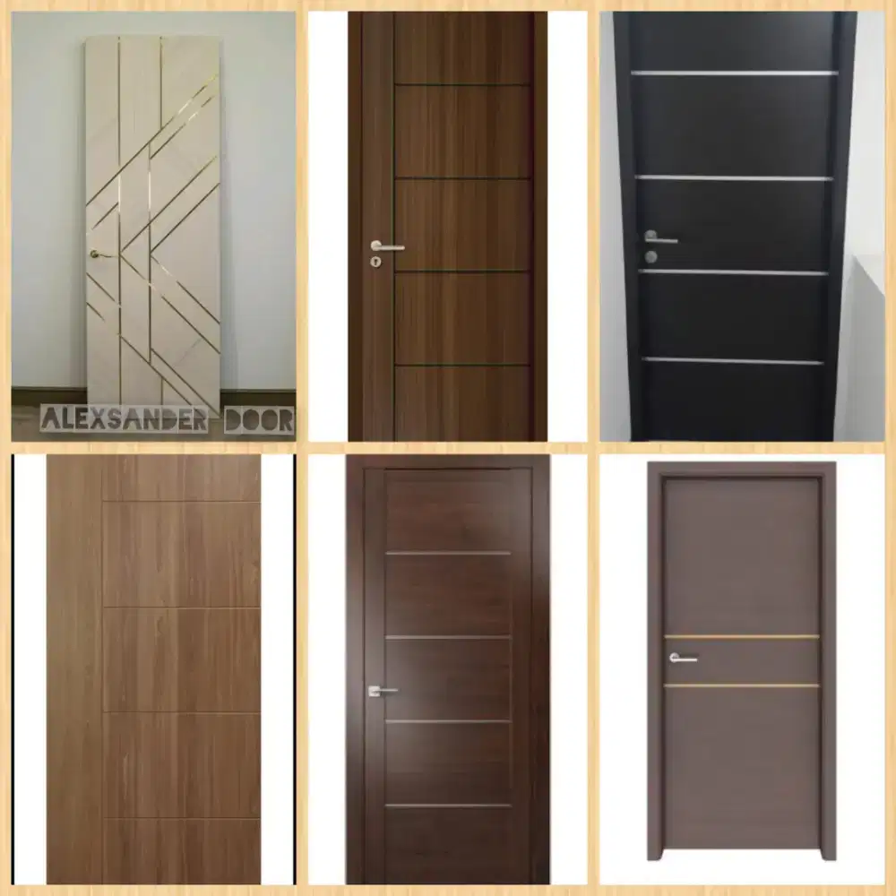 Pintu semi solid finish hpl