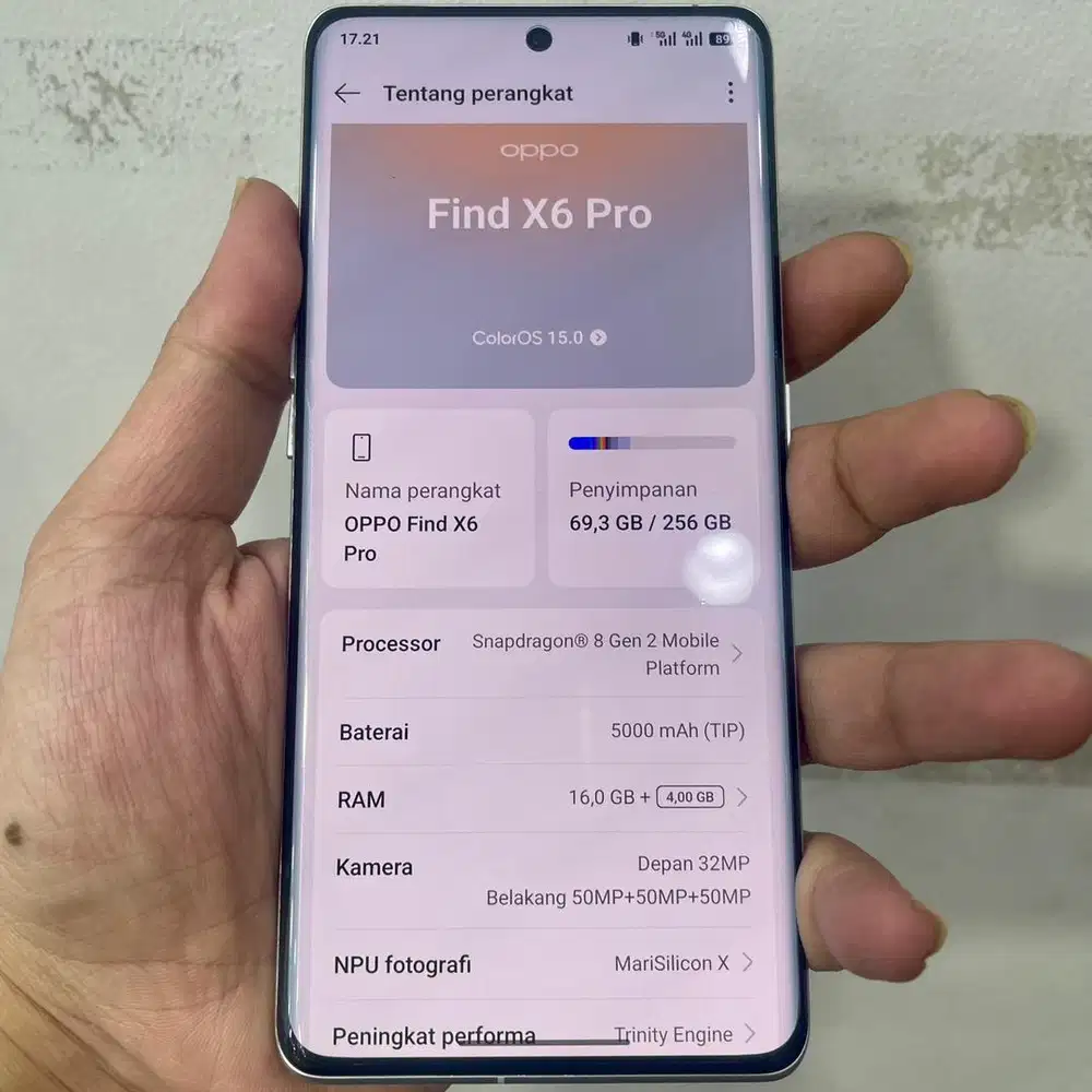 Oppo find x6 pro ram 16 / 256 bea cukai full ori
