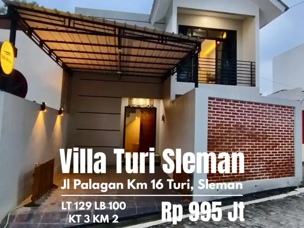 Rumah villa denga Kola renang Turi pakem sleman