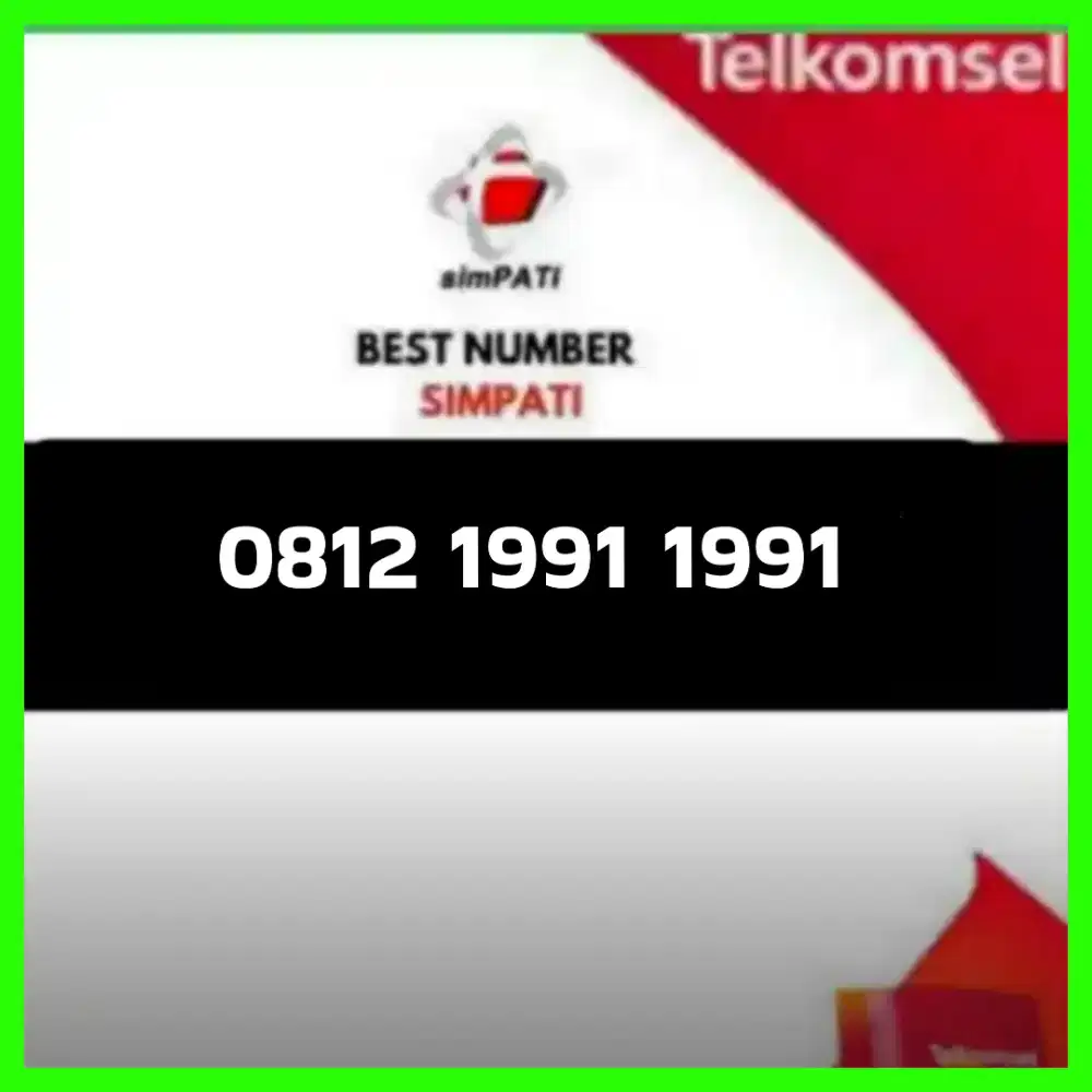 Nomor cantik simpati Telkomsel seri double tahun