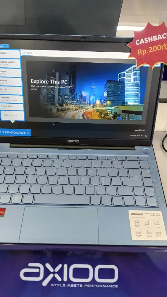 Promo cicilan laptop axio hype 5 Ryzen 5