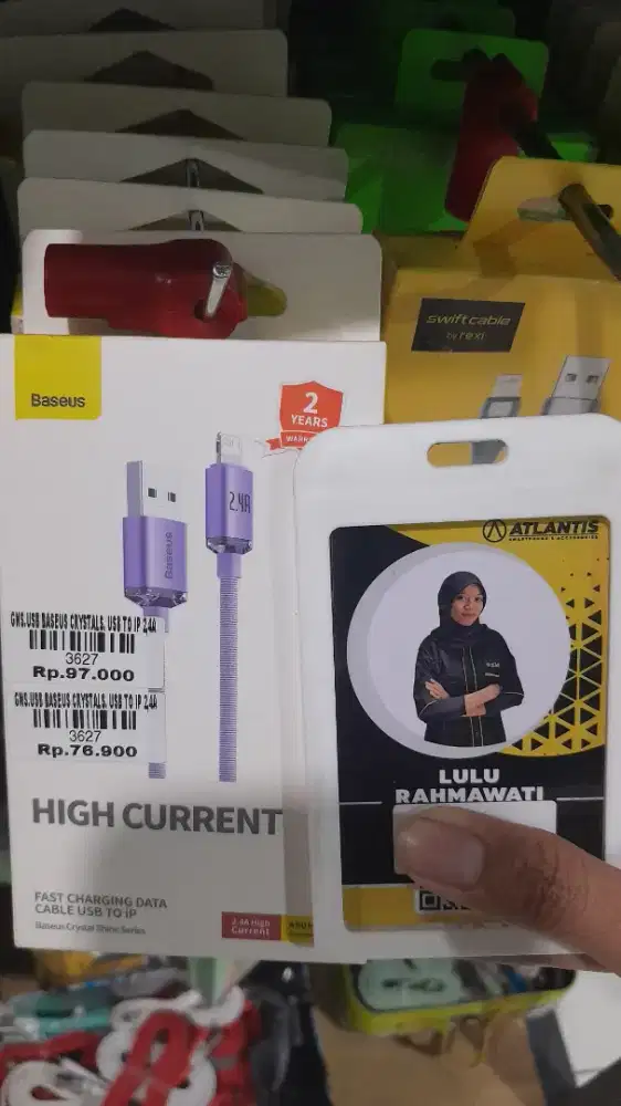 USB BASEUS CRYSTAL S. USB TO IP 2.4A