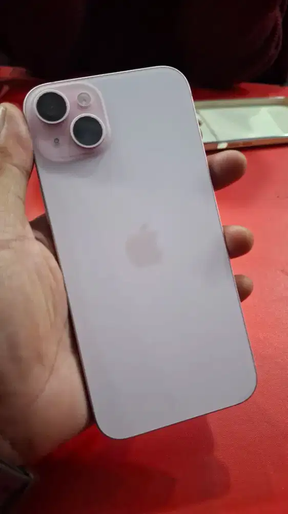 Iphone 15 plus pink 128 resmi ibox full set