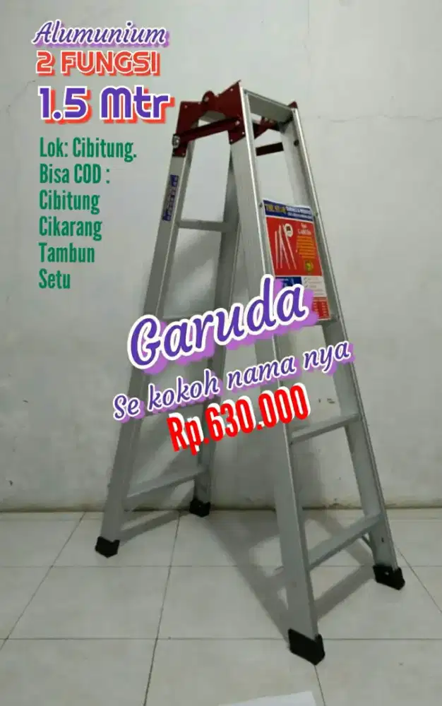 Tangga lipat almunium 1.5 mtr.