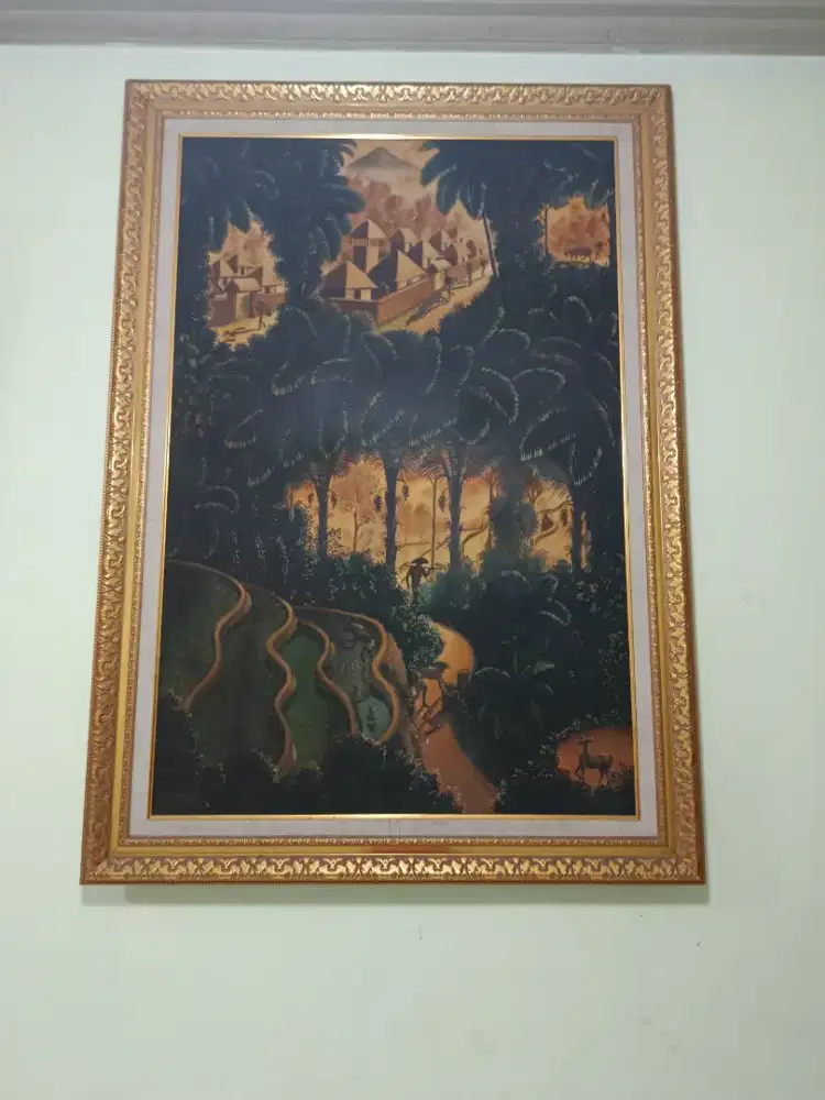 Lukisan jadul Walter pieces 100 x 150 cm