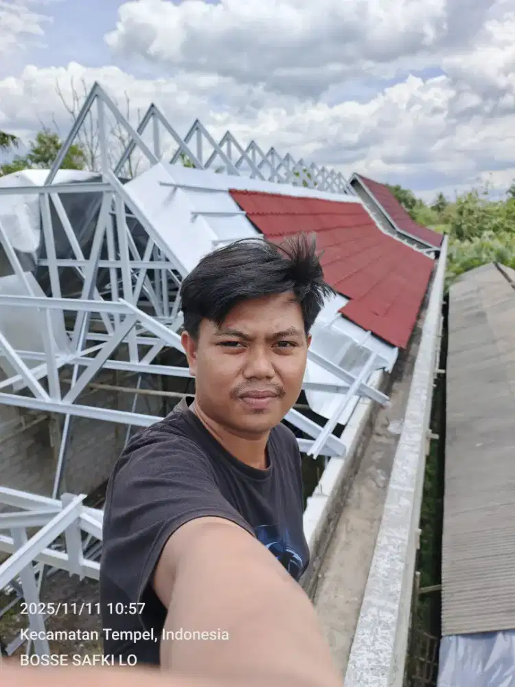 Rumah atap semi Joglo terpasang