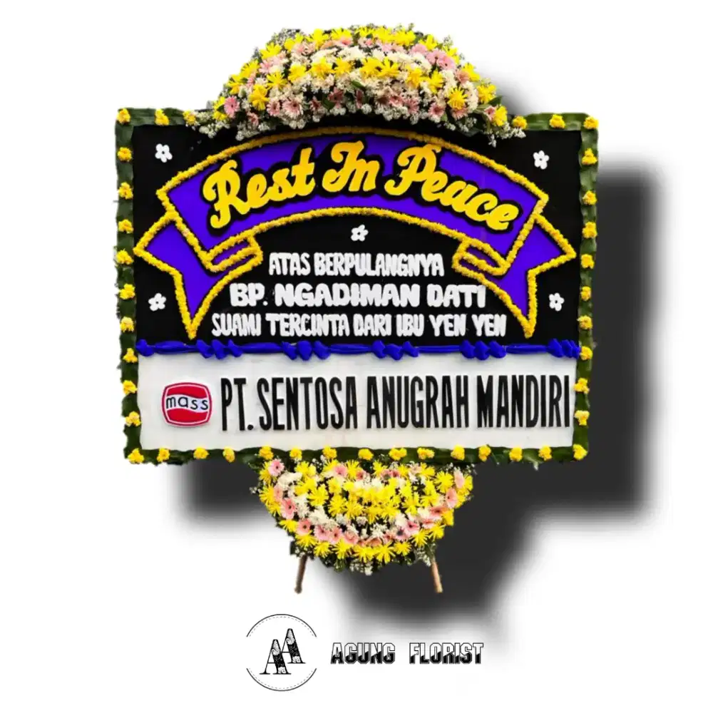 Karangan bunga papan