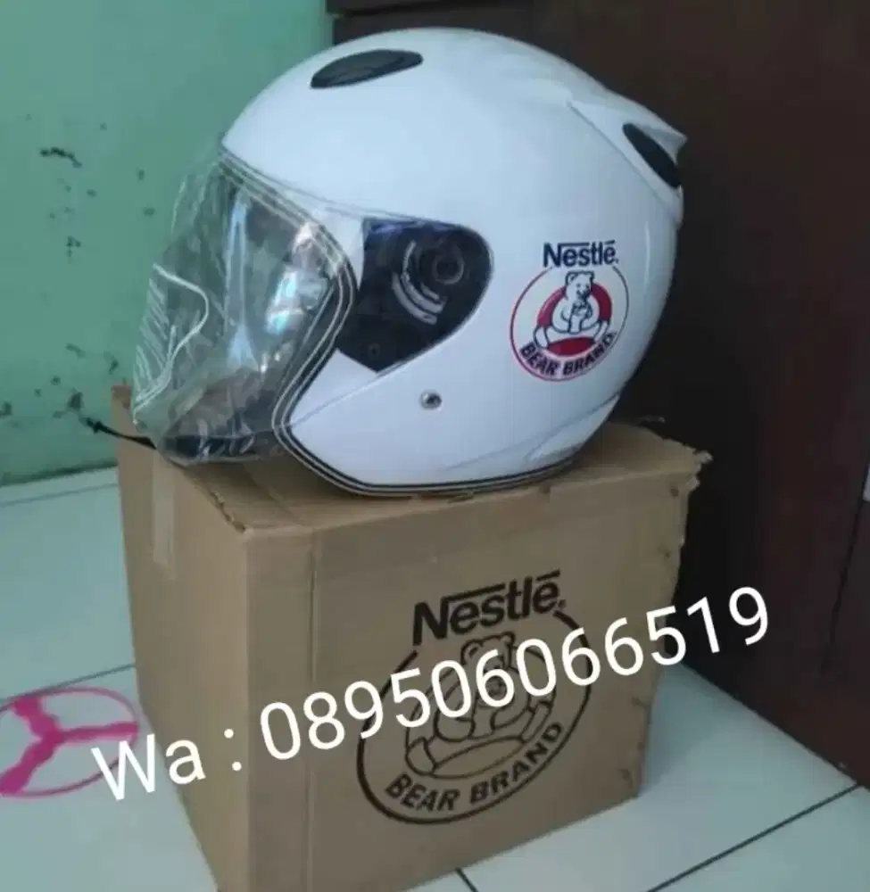 Helm Nestle bearbrand ukuran M pria dan wanita