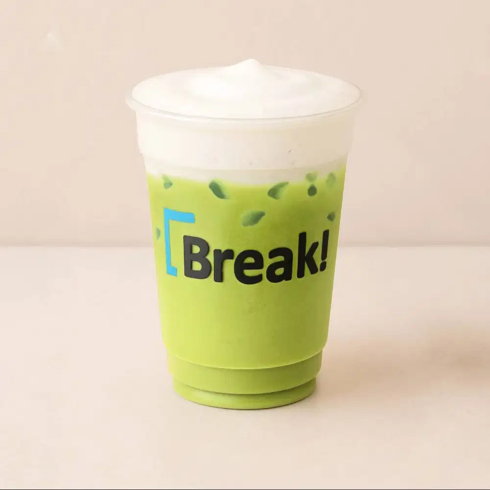 Break Drink Iced Seasalt Green Tea Latte - Menerima Pesanan Banyak