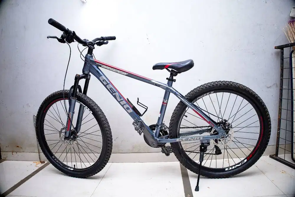 Sepeda Gunung MTB 27.5 inch Genio M-572 M572 M 572 Gray + Bonus