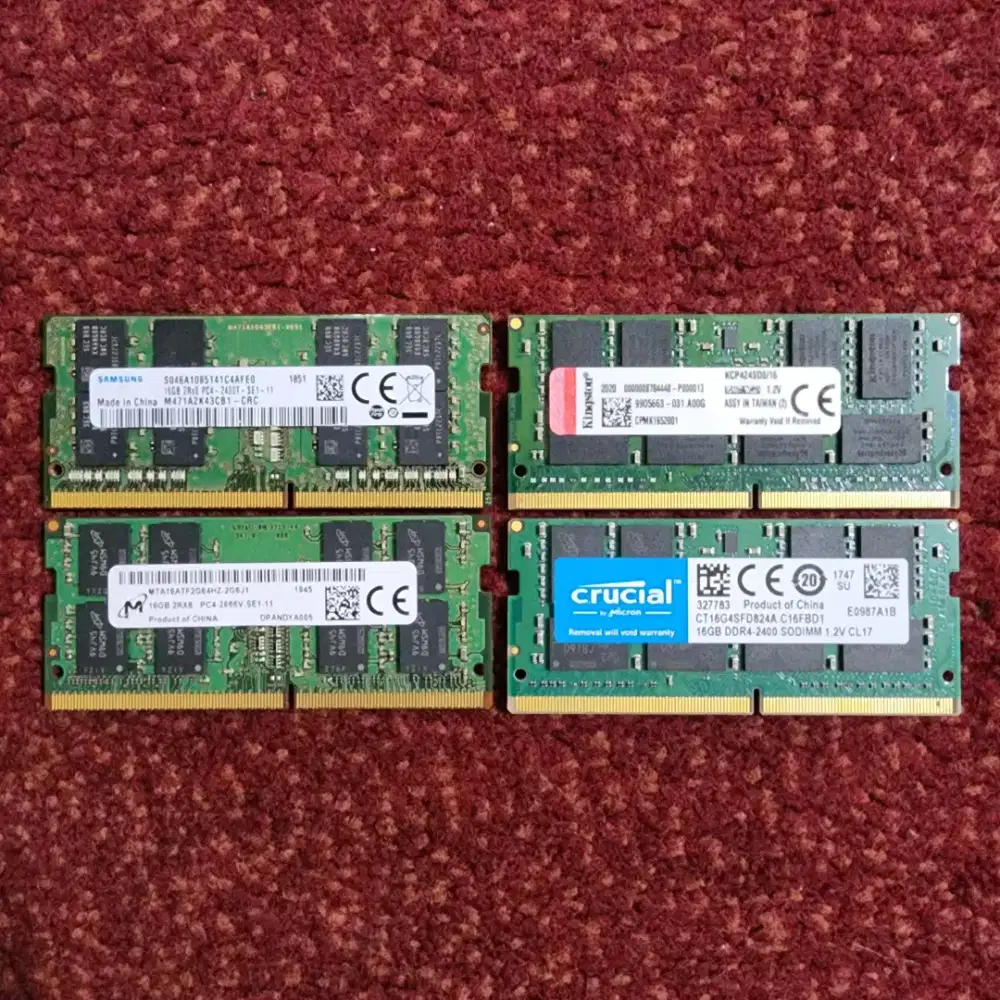 Memory Ram 16GB DDR4 PC 2400 PC 2666 SODIMM Ram Laptop