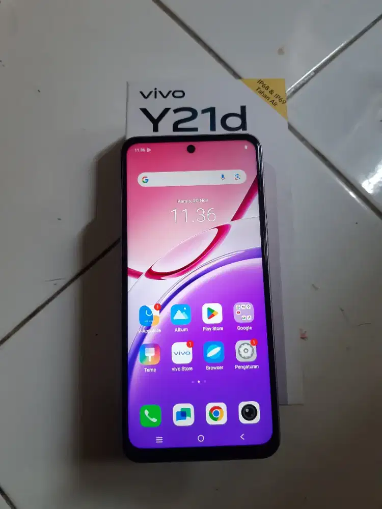 Vivo Y21d 4+4/128 Fullset muluss no minus