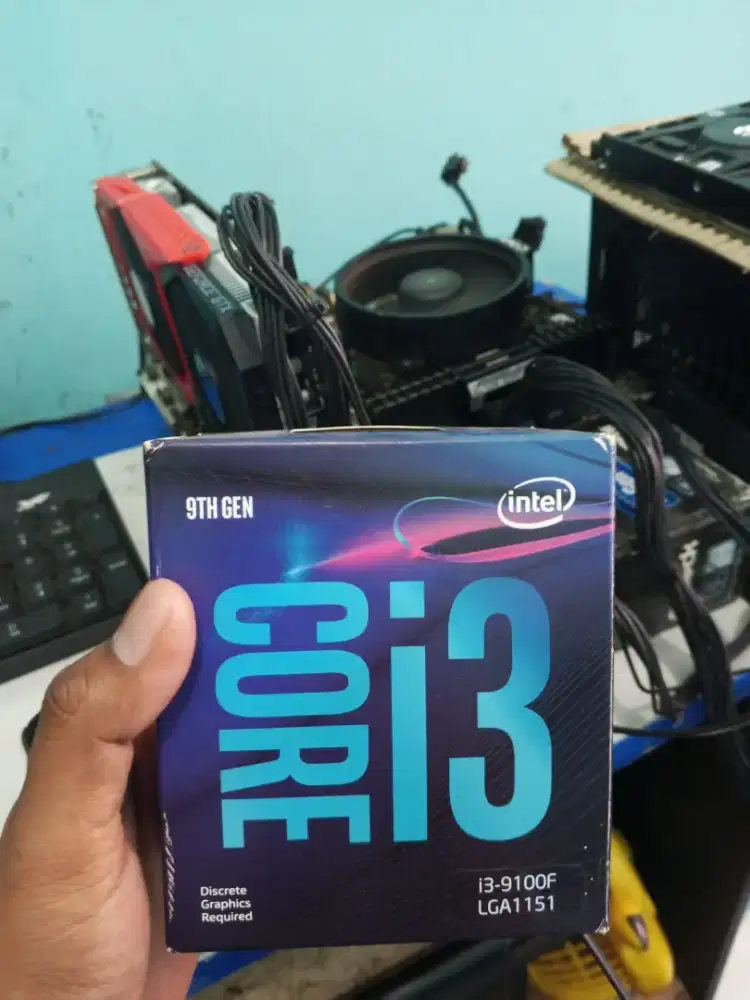 Jual processor i3 9100f 4core fullset box muraahh