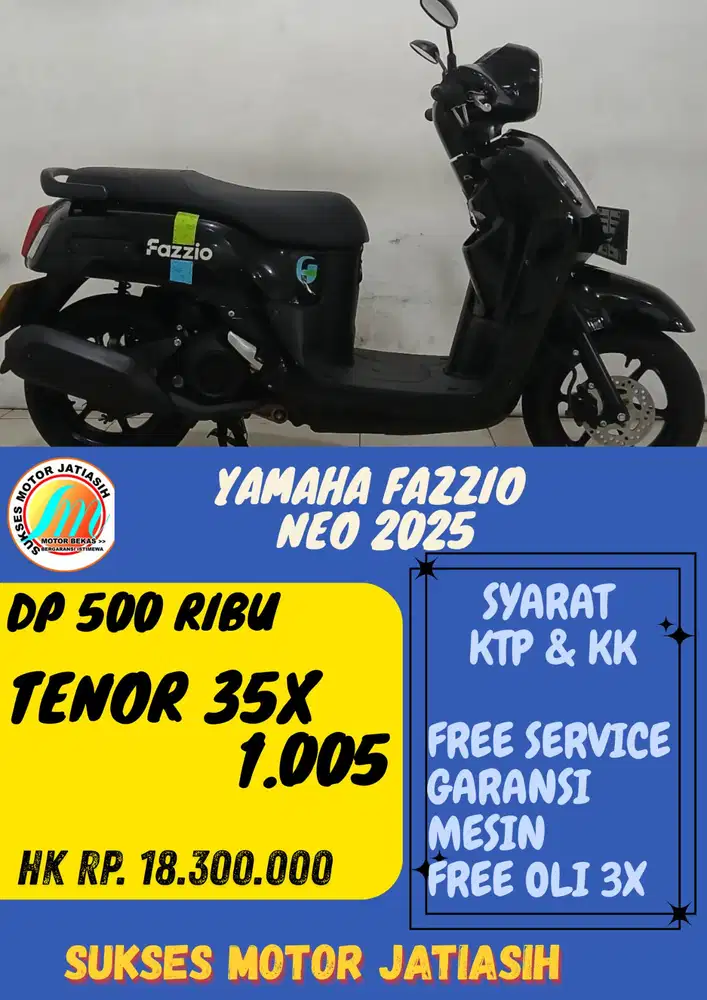 TERBARU DP MURAH YAMAHA FAZZIO NEO 2025 DP 500 RIBU BISA CASH/KREDIT