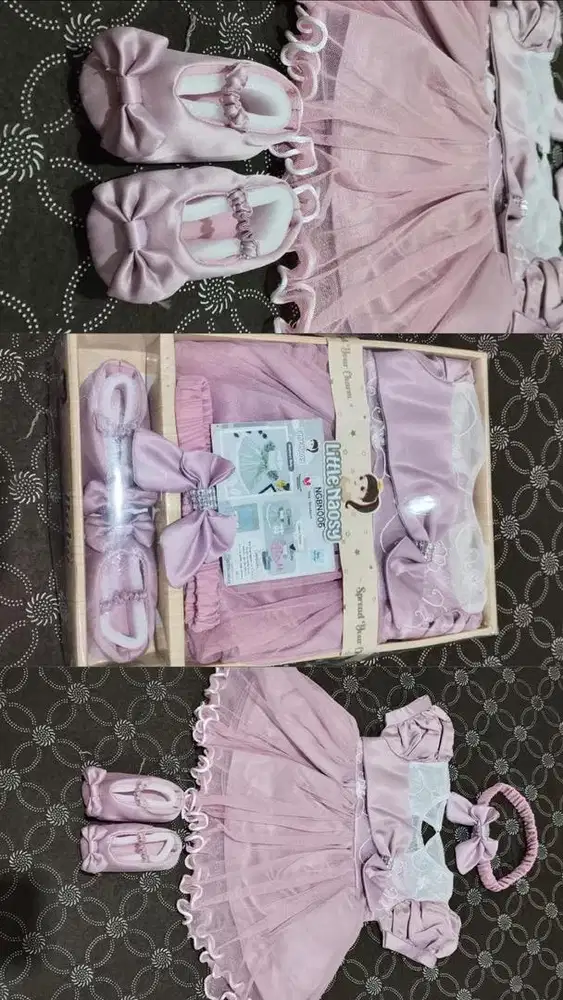 Set Dress Bayi 0-3 bulan