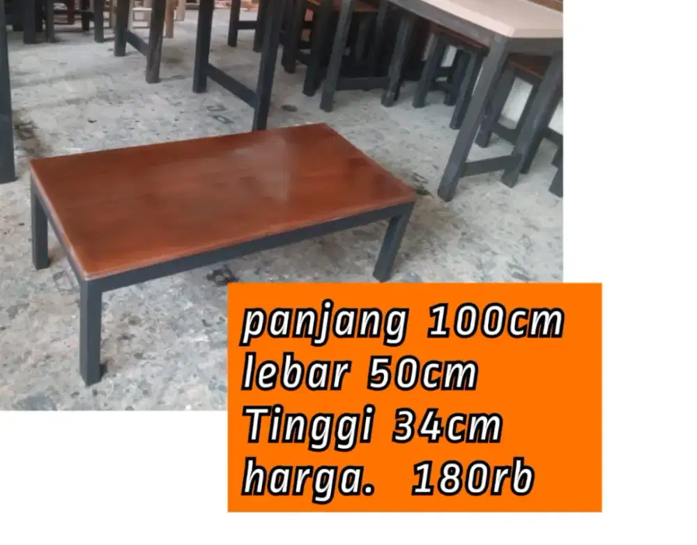 Meja lesehan, meja belajar, meja makan, meja komputer laptop