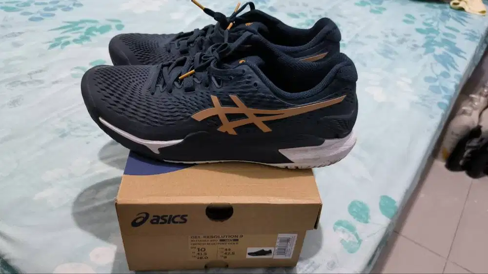 Asics gel resolution 9 French Blue Pure Gold - original