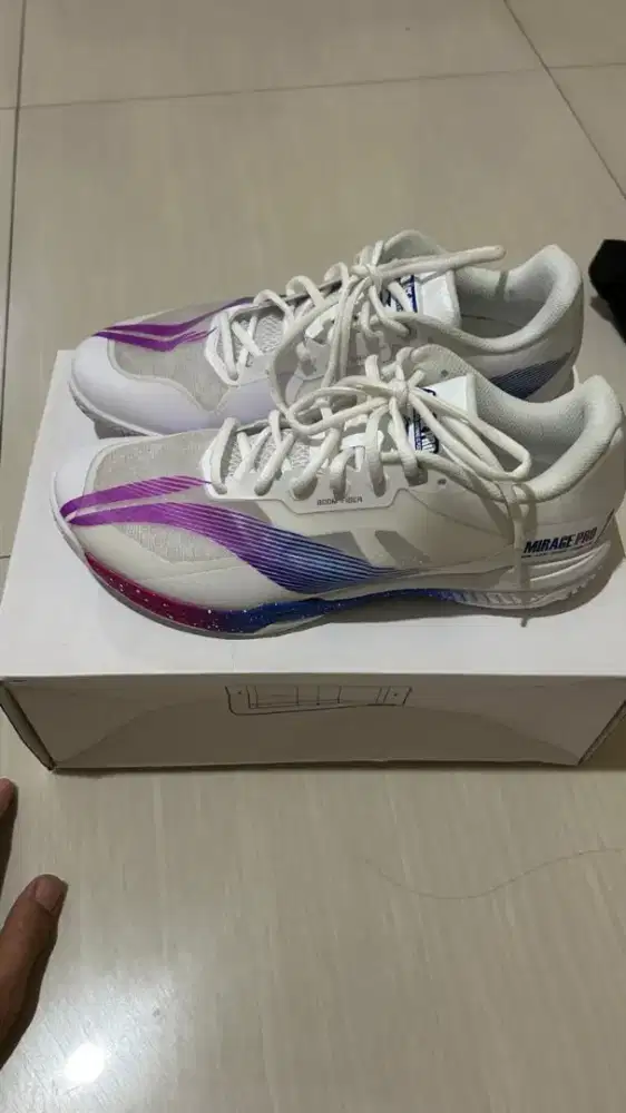 Jual Sepatu Badminton Li-Ning Mirage Pro Original 43 Baru (Salah Beli)