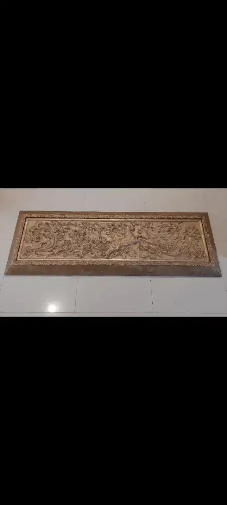 Lukisan KUDA ukiran kayu 3 D