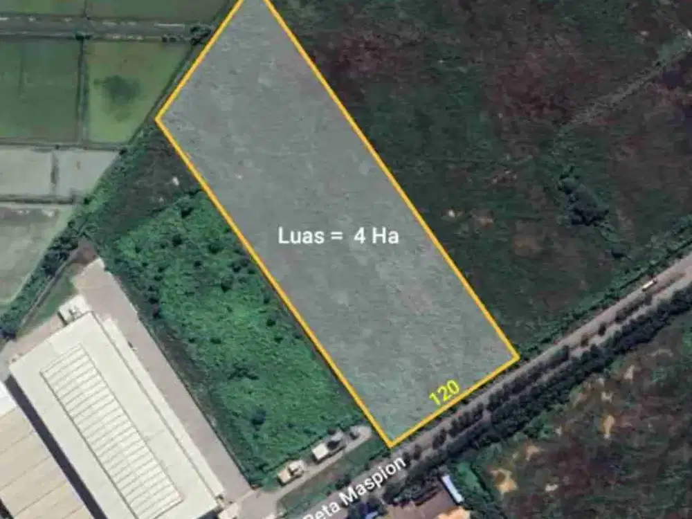 Dijual Tanah Industri Siap Bangun Strategis dan Murah di Jalan Beta Maspion Manyar Gresik dekat Tol Manyar Murah