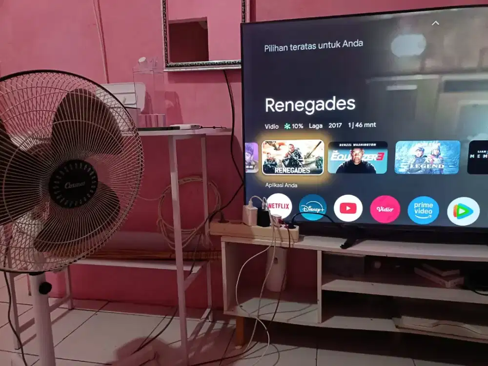 Jual AQUA tv android 50inc ram2/rom32gb dan digital tv