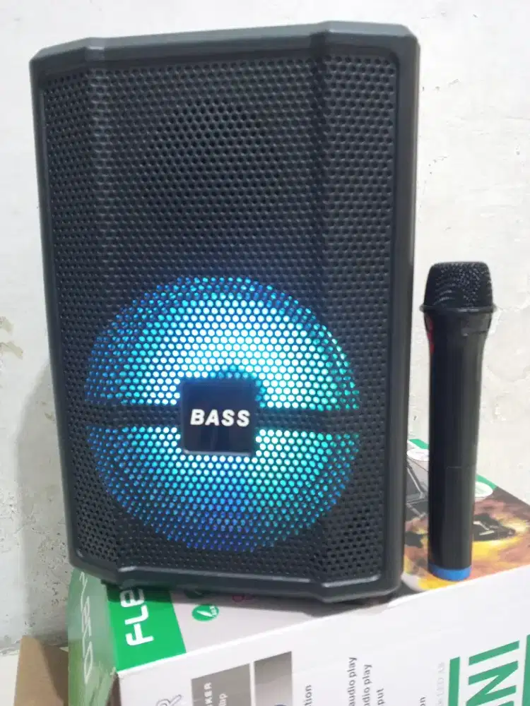 Speaker bluetooth karaoke 8,5 in mic wireless