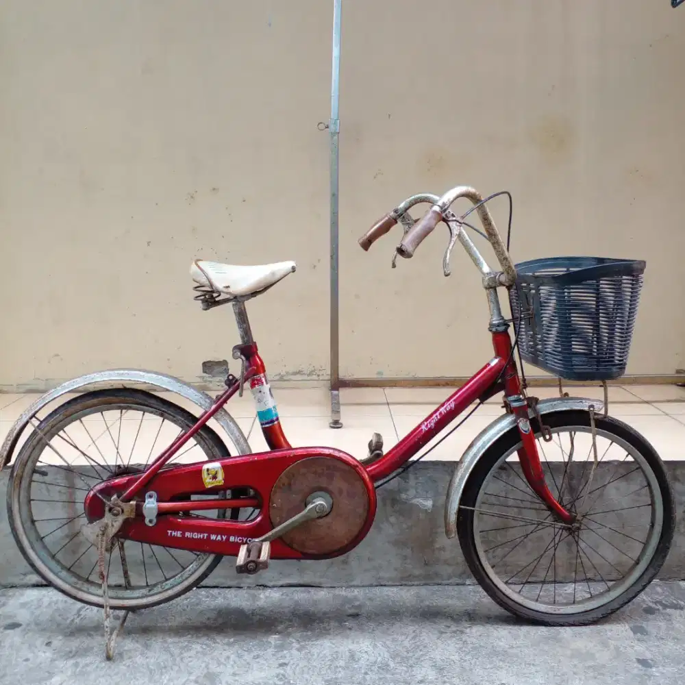 Sepeda jadul mini keranjang right way japan