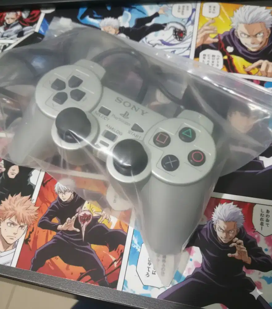 Stick PS2 Jadul Original Silver nih