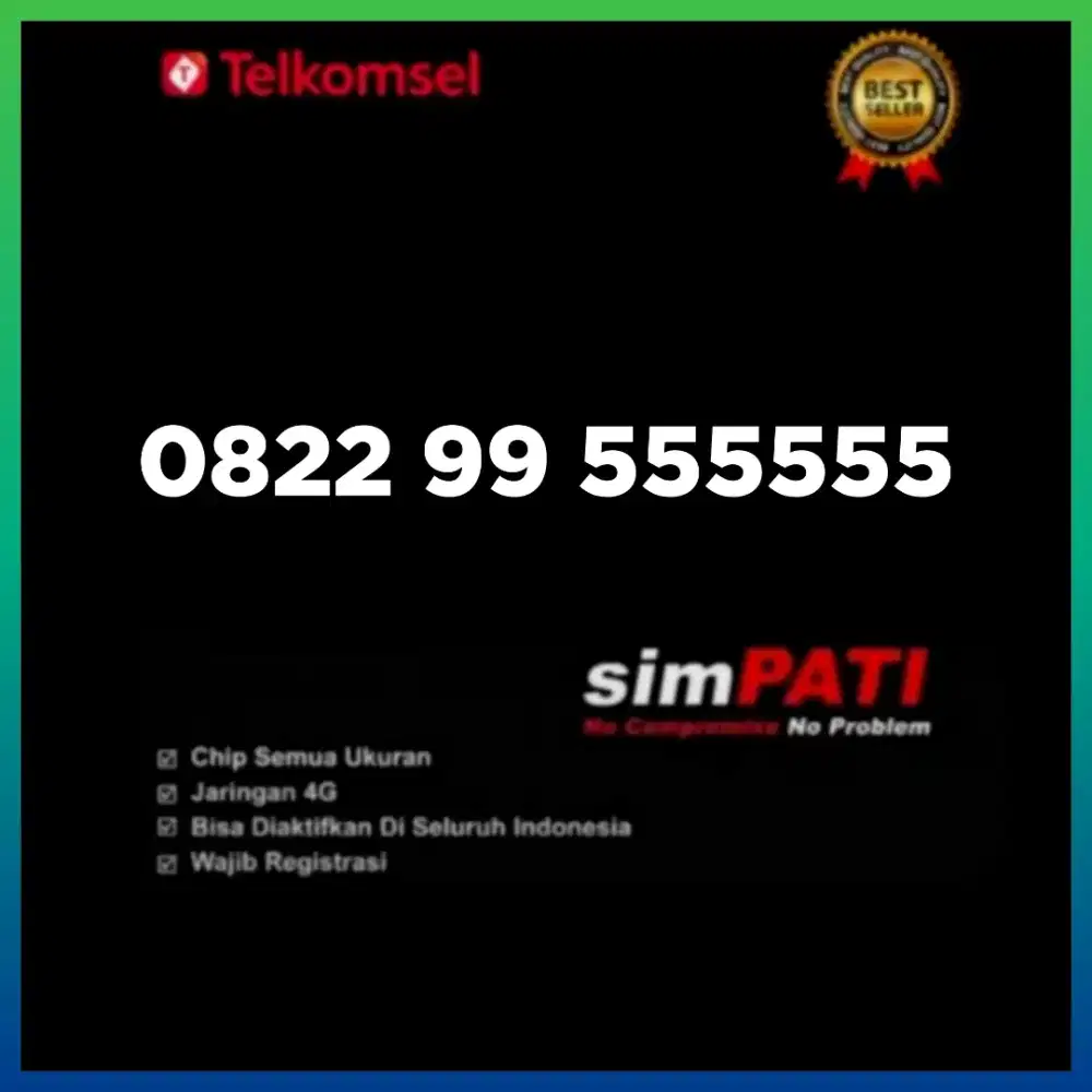 Nomor cantik simpati Telkomsel super