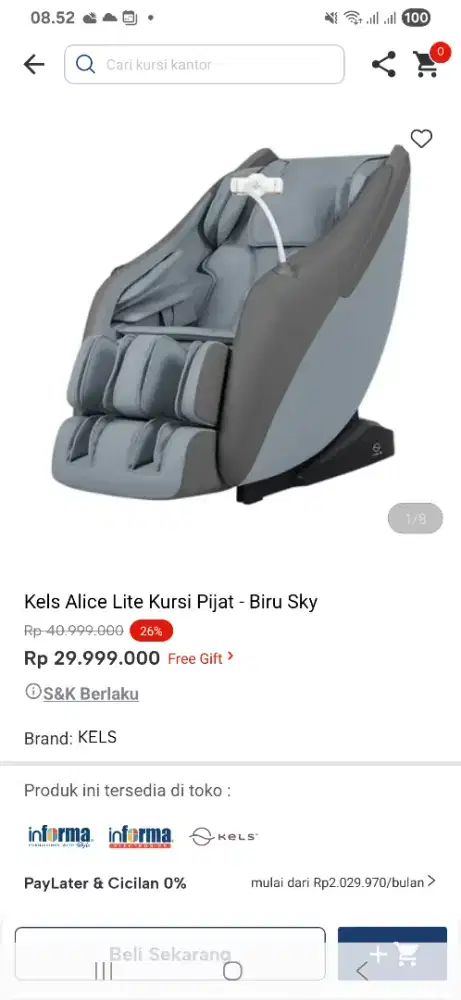 Kels alice lite kursi pijet