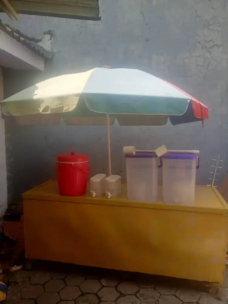 Gerobak besar+payung besar