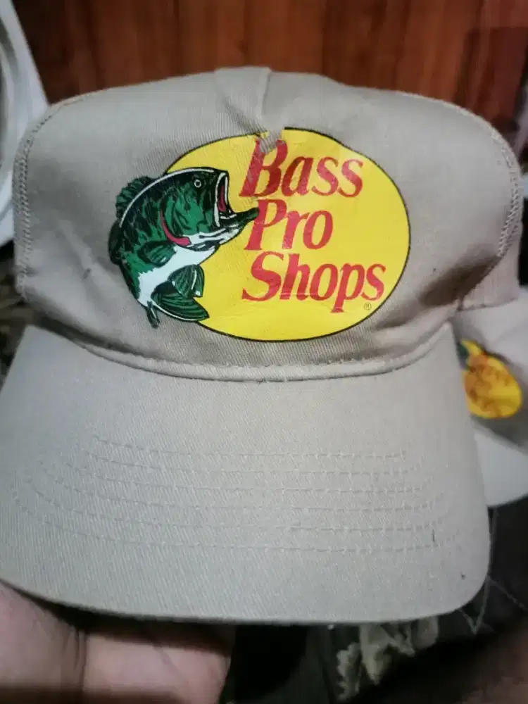 Topi Trucker Jaring Bass Pro Shops Grey second branded Original