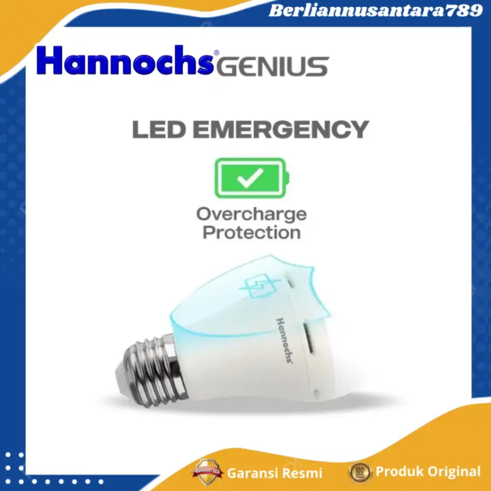 Hannochs Bohlam Lampu Emergency LED Genius 6 WATT Cool Daylight