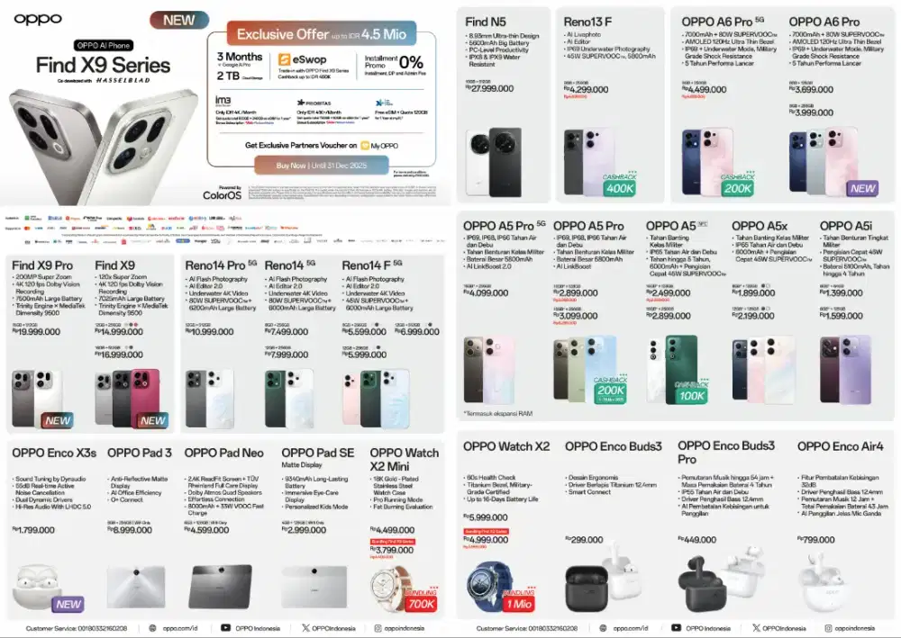 PREORDER VIVO X300 SERIES DAN REGULER OPPO FIND X9 SERIES