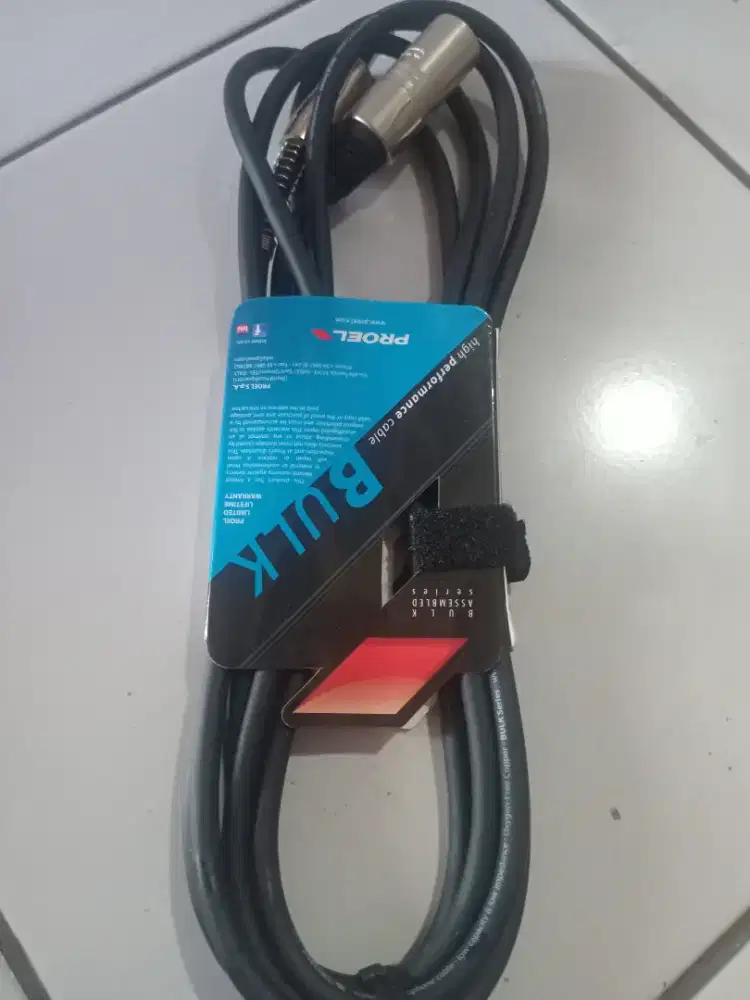 Jual Kabel Jek MIC Original italy 3m PROEL