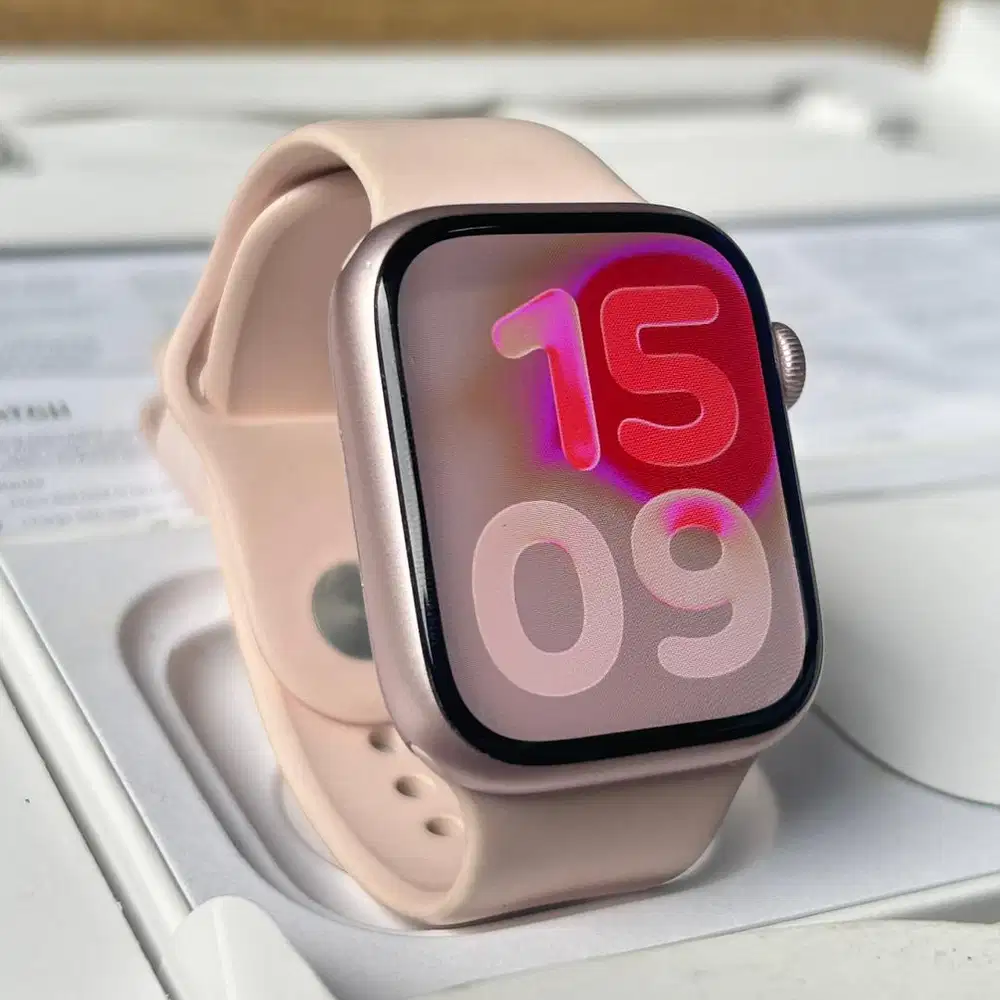 Apple Watch Series 9 45mm Pink BH100% Fullset Original iwatch