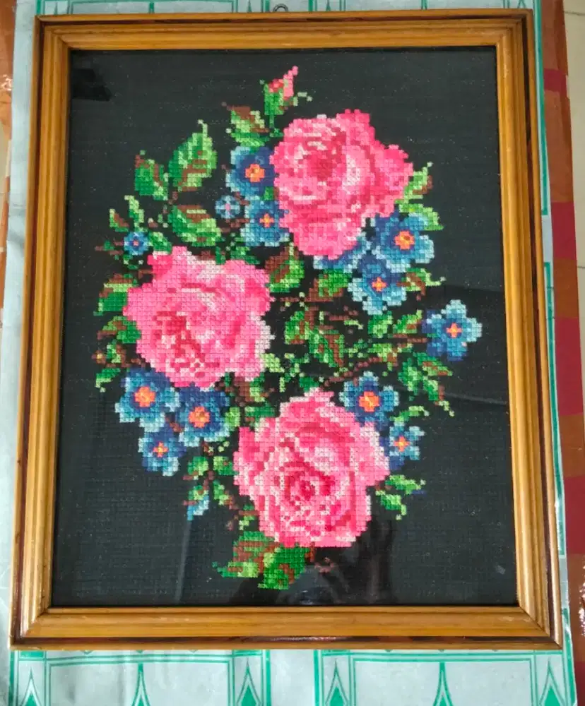 Pigura kayu gambar Sulaman