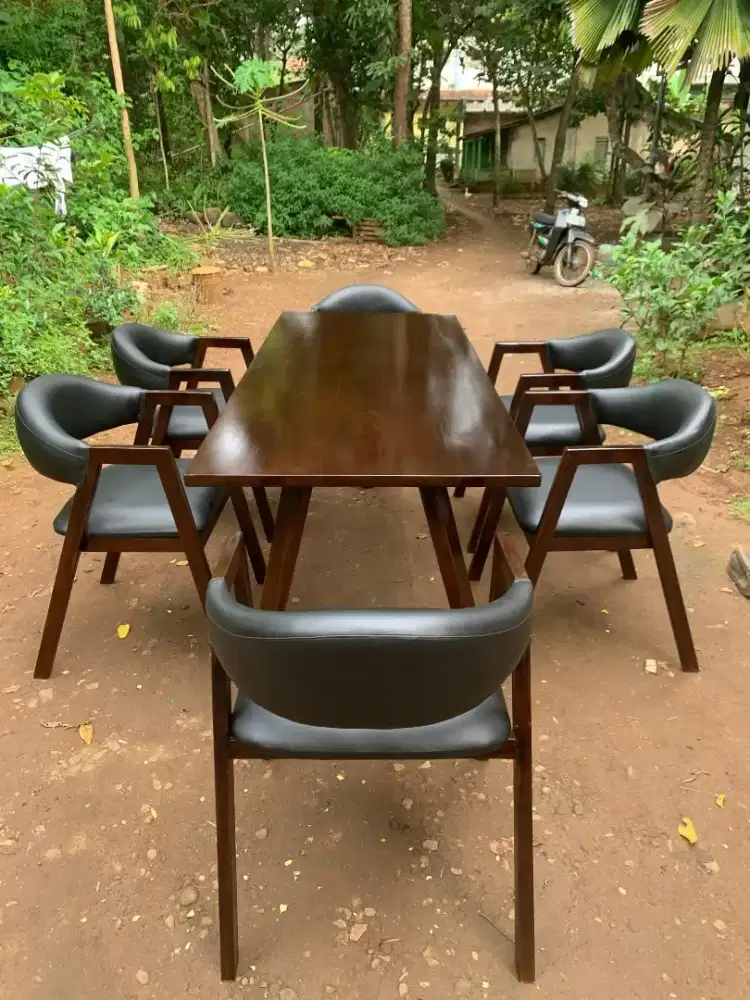 Kursi cafe kursi makan meja makan kayu jati