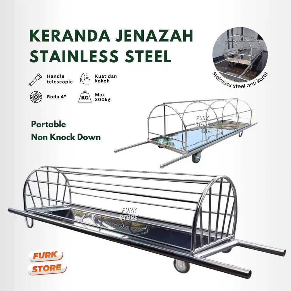 Keranda Jenazah Stainless Tipe KJ01 – Keranda Mayat | Keranda Stainles