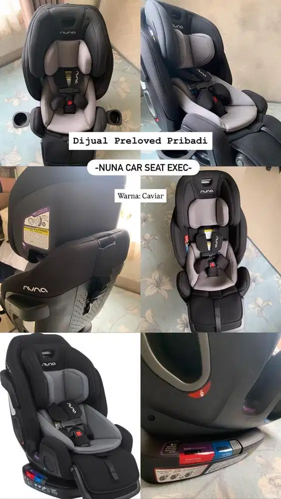 Nuna Carseat Exec - Caviar (Preloved)