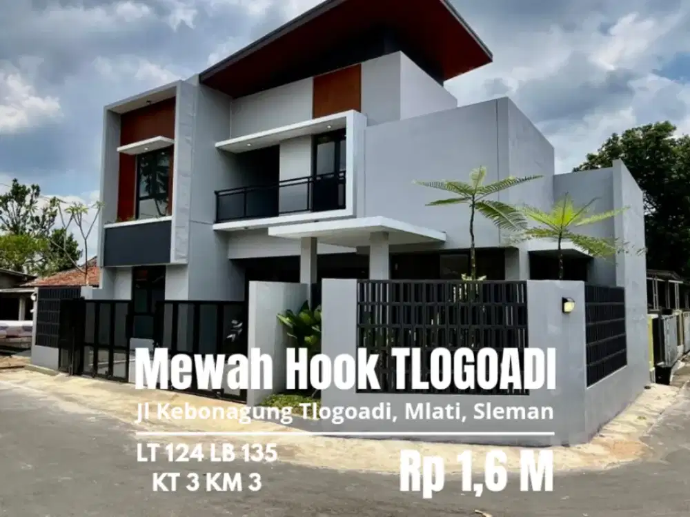 Rumah model villa hook tlogoadi sleman