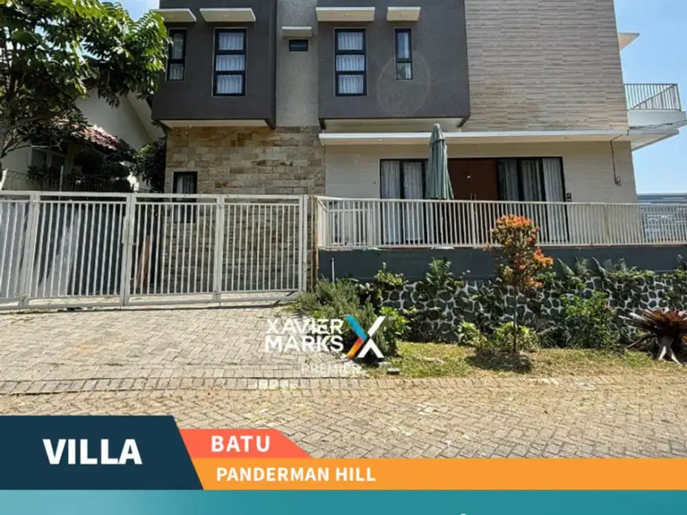 Dijual Villa Full Furnish Modern di Panderman Hill Batu Malang