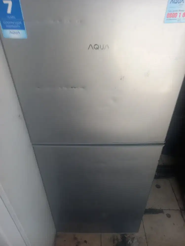 Dijual kulkas 2 pintu aqua mormal siap pakai
