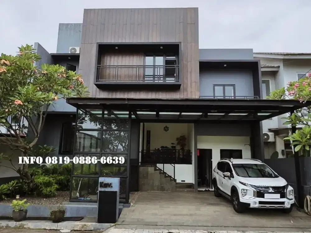 Rumah kontemporer townhouse ciputat timur dekat lebak bulus