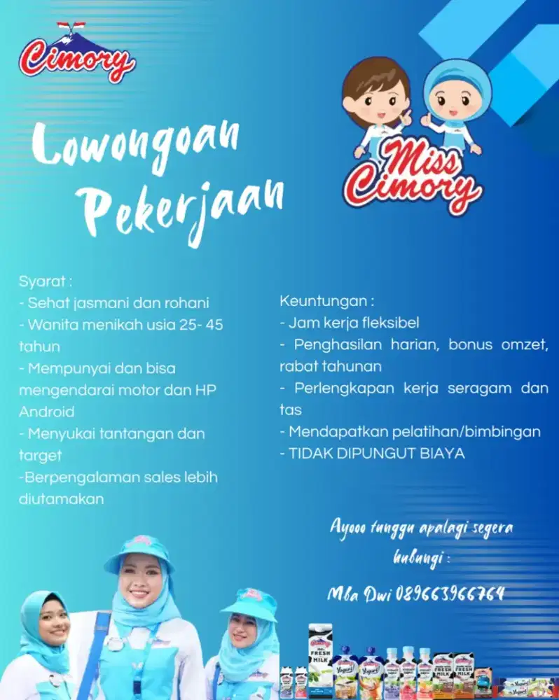 LOWONGAN KERJA MISS CIMORY