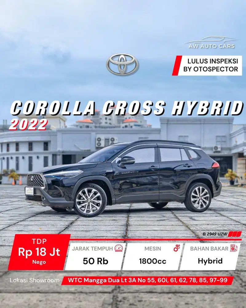 Toyota Corolla Cross Hybrid 2022 non bensin 2023 GR 2024